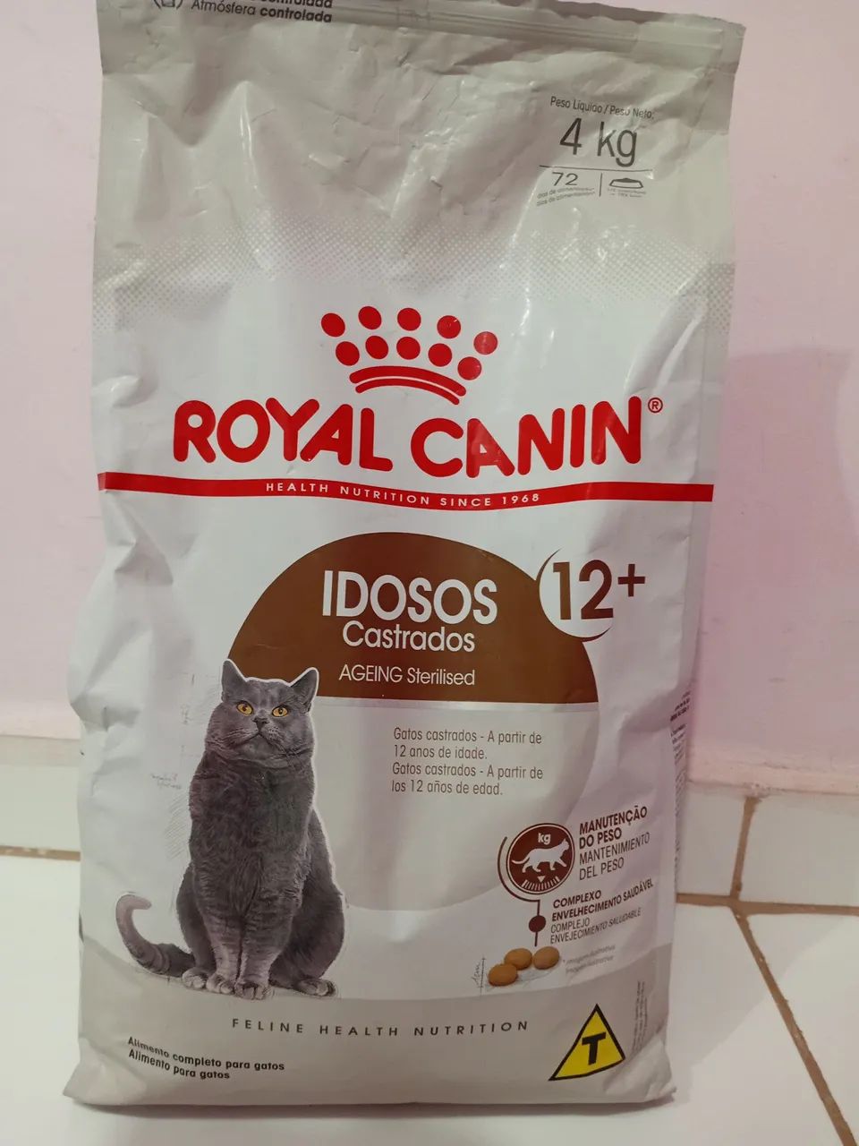 Ração para gatos idosos castrados Royal canin