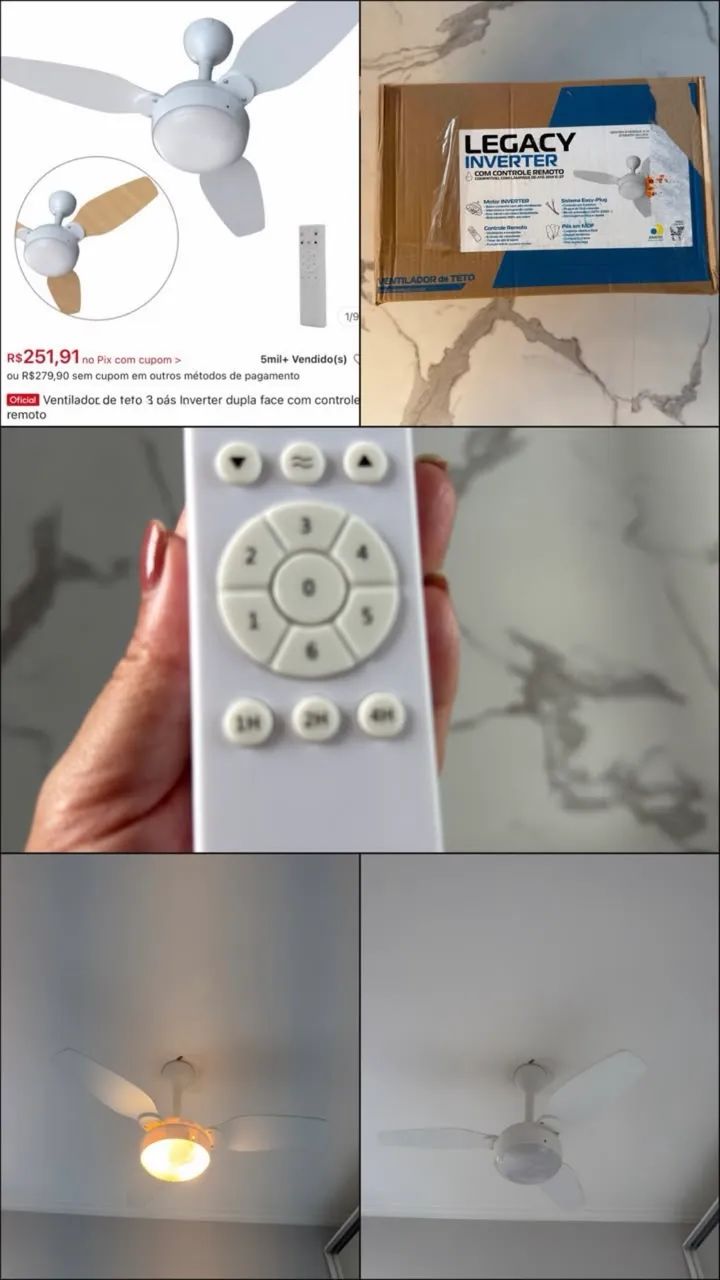 Ventilador de teto 