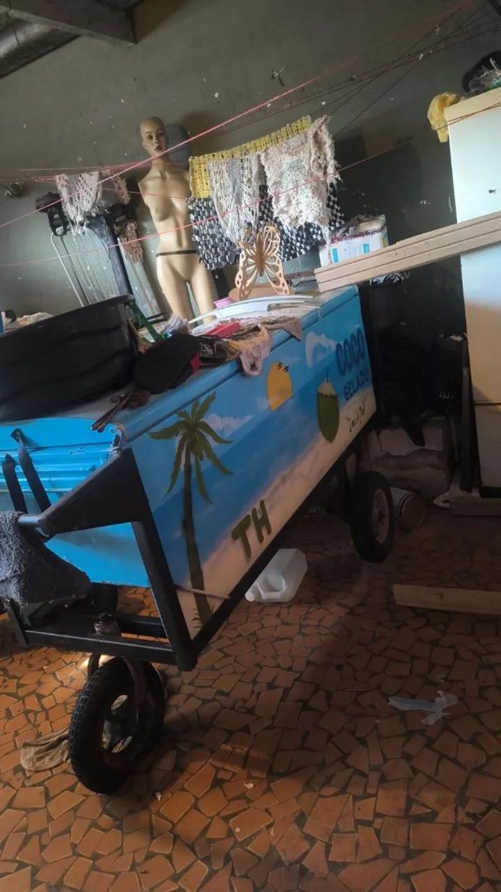 Vendo carrinho de coco em ótimo estado e pintadinho......chamaaaaaa - Foto 2