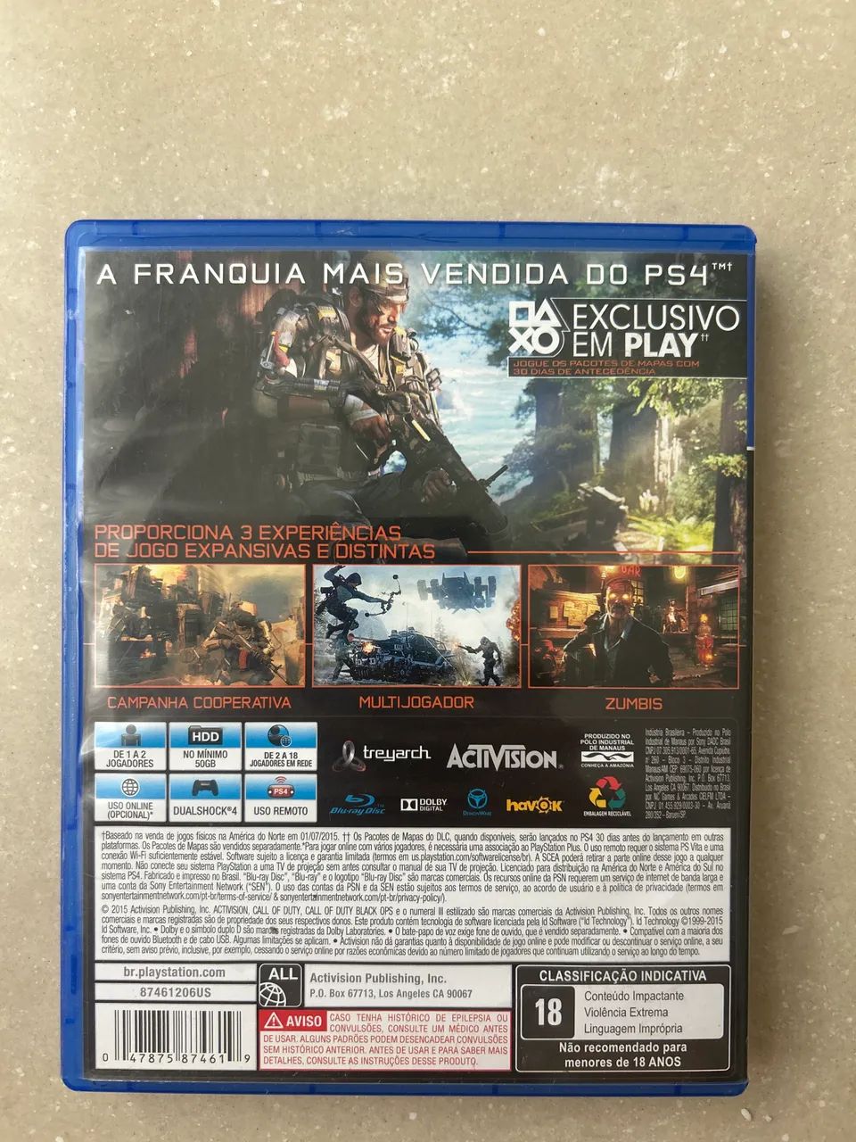 Call of Duty Black Ops 3 PS4 Original - Jogos de Vídeo Game
