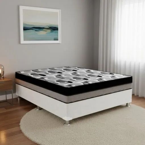 Base Box Casal + Colchão D28/D33 Ortobom Dupla Face - Entrega Rápida  - Foto 2