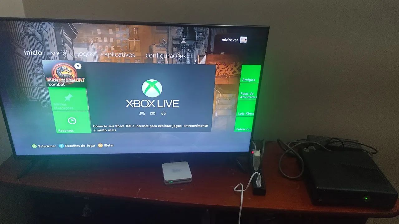 xbox 360 slim preto jogos e kinect - Foto 5