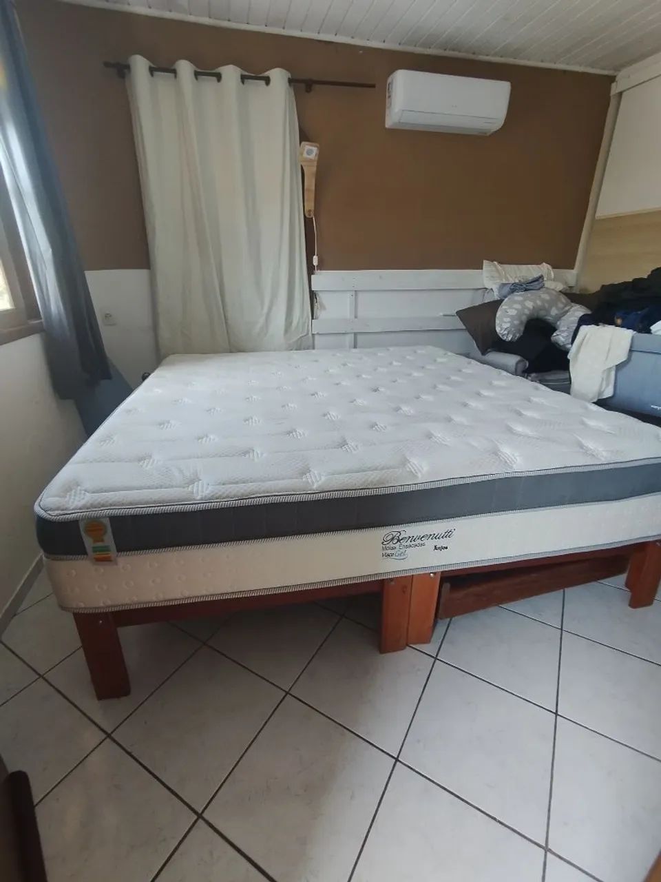 Colchão king + base cama - Foto 4