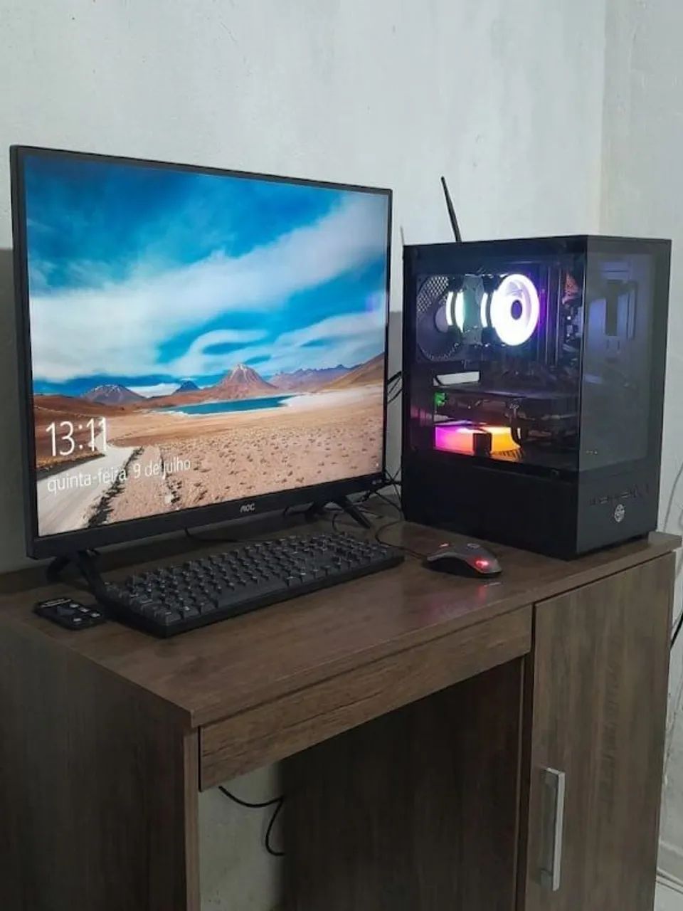 Vendo ou troco PC gamer por um console. Vai junto outra placa de video Nvidia 550ti. - Foto 2