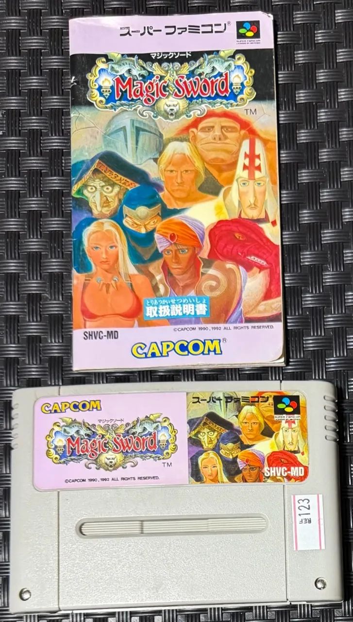 Magic Sword Original SFC Super Famicom SNES Capcom com Manual - Foto 5