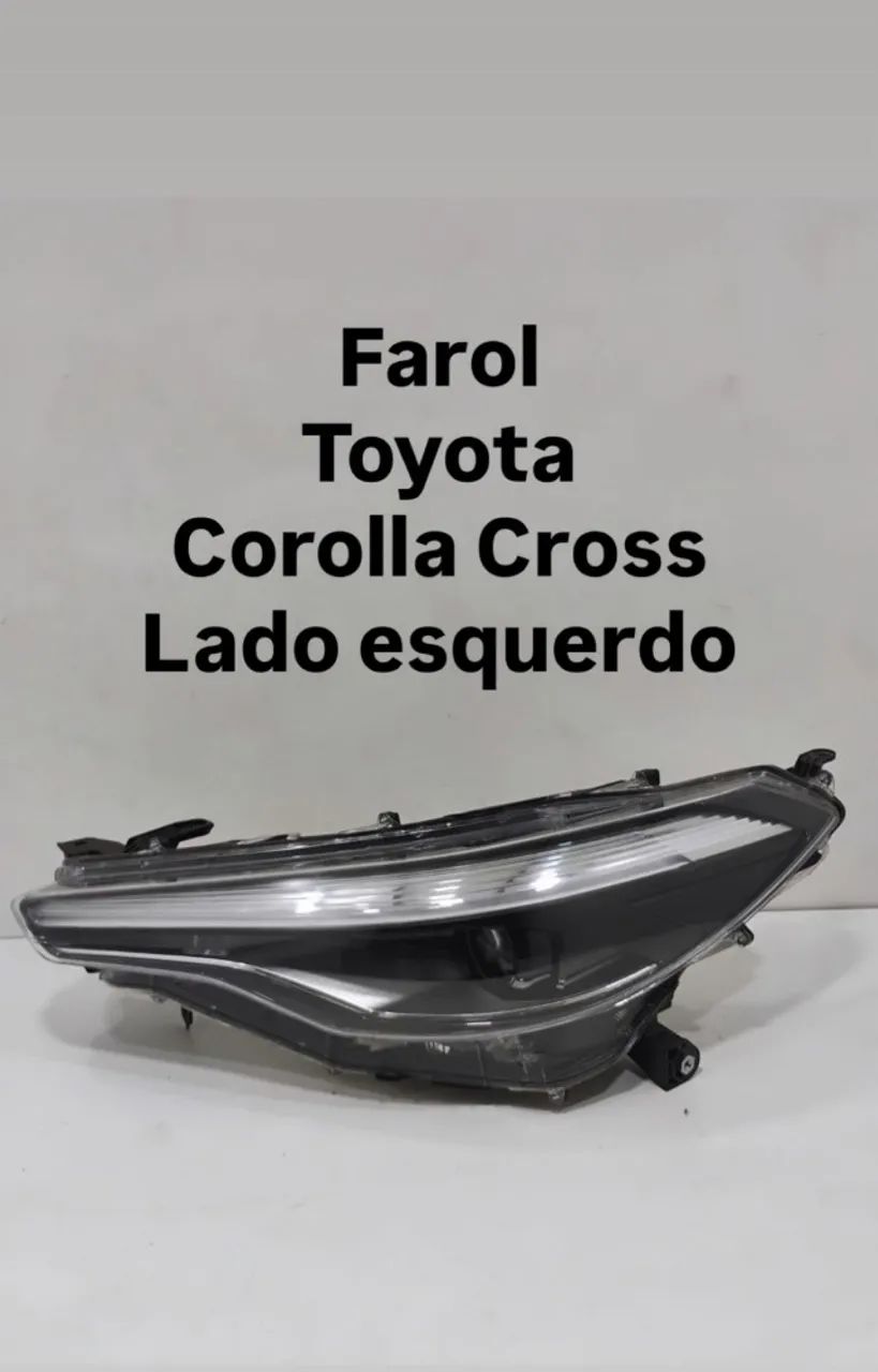 Farol Toyota Corolla Cross Lado Esquerdo - Peças para carros, vans