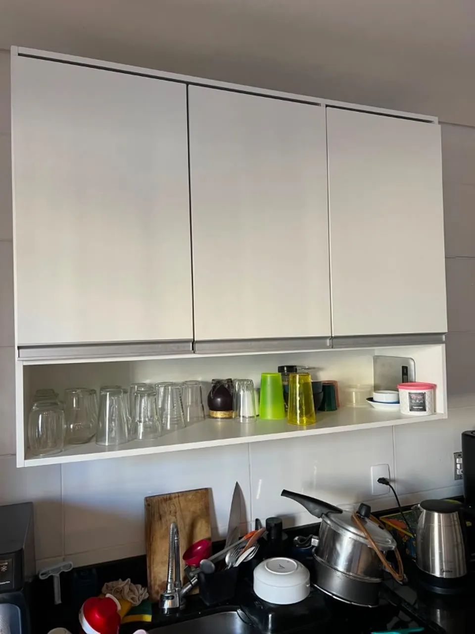 Cozinha Modular em MDF 100% Branco - Foto 3