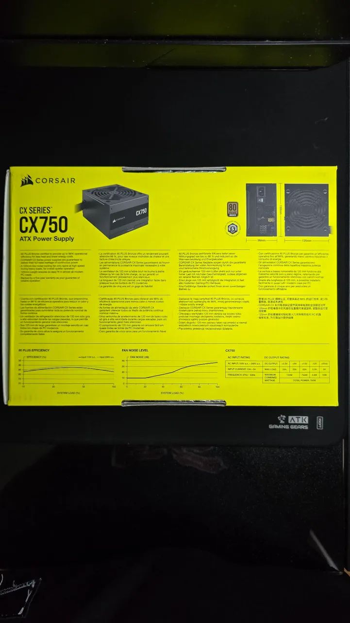 Fonte Corsair CX750 - Foto 3