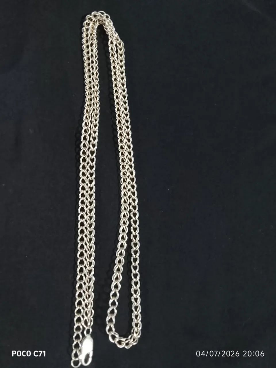 Cordão de prata grosso 30 gramas poço entrega  - Foto 4