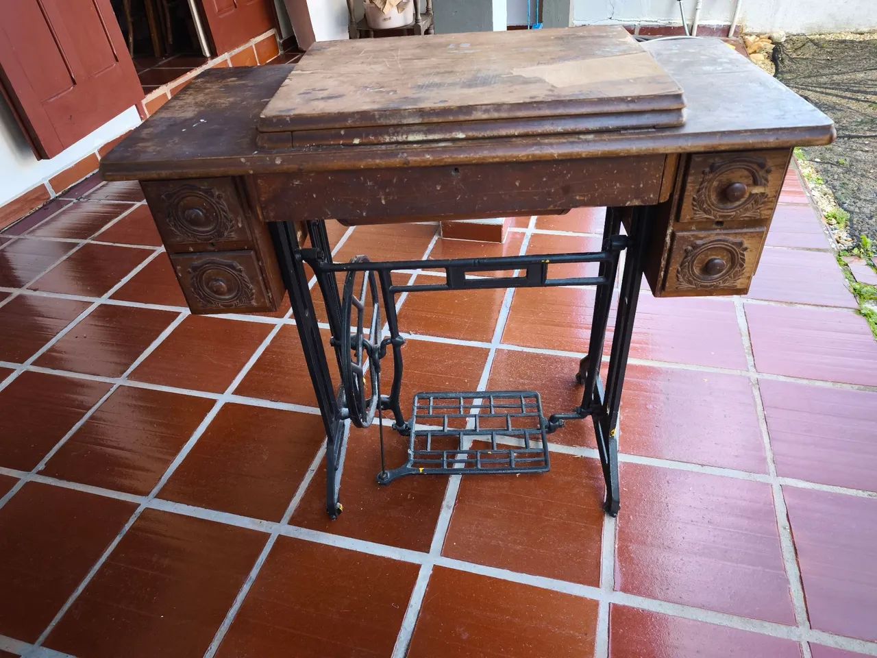Base Máquina Singer Antiga