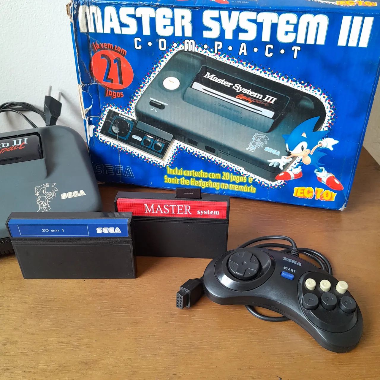 Master System 3 Compact Caixa Everdrive (Led Power - Av Mod) (Envio) - Foto 2
