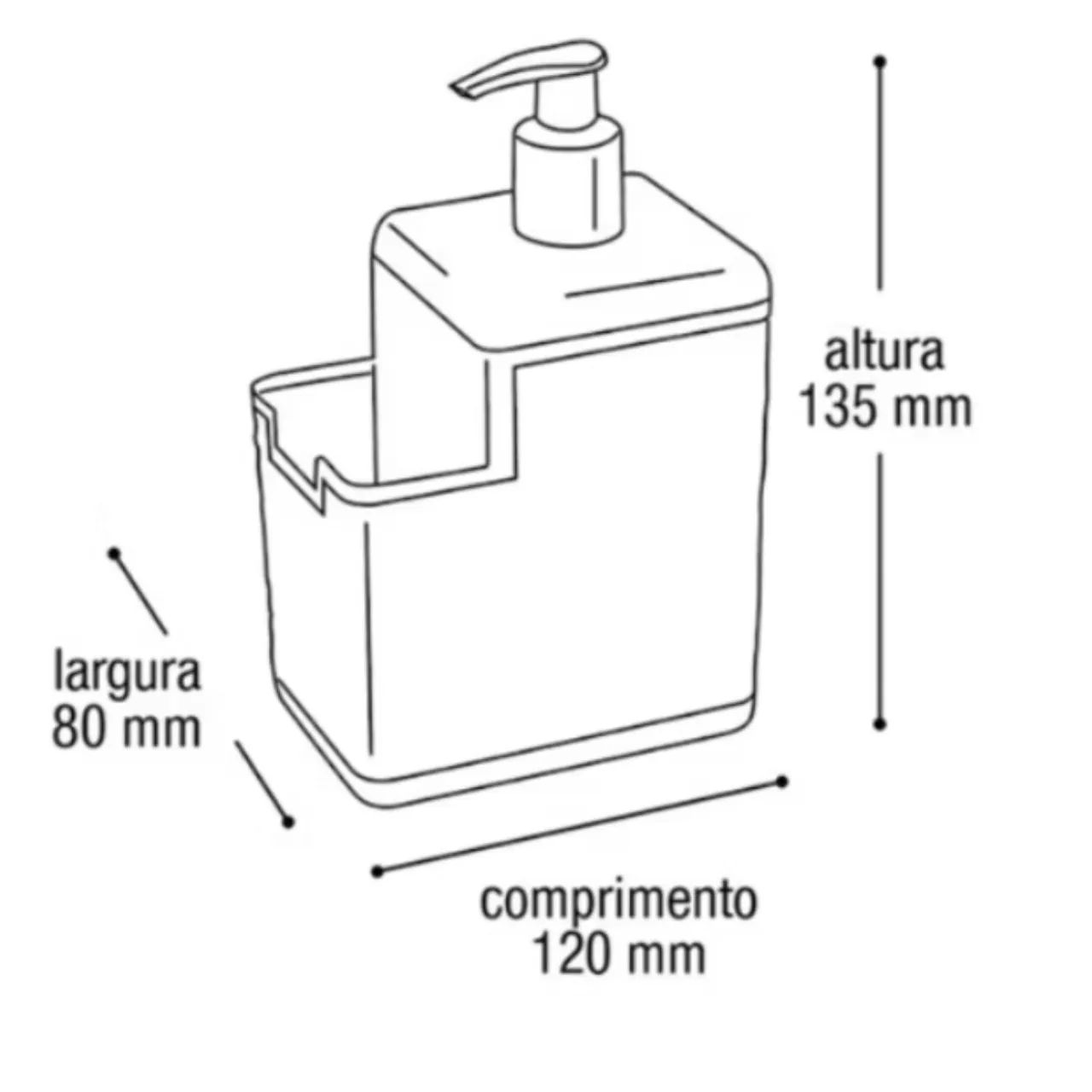 Porta Detergente com Rattan e Bico Dosador - Foto 4