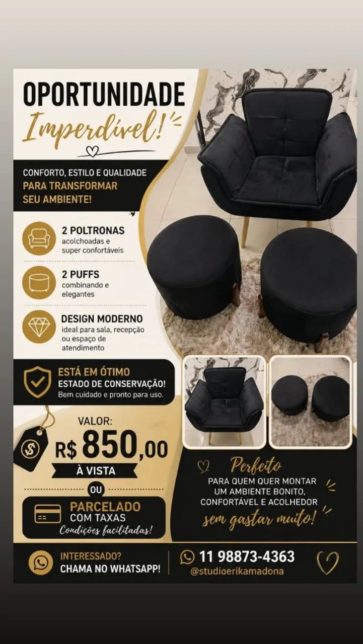 Cadeira e Puff