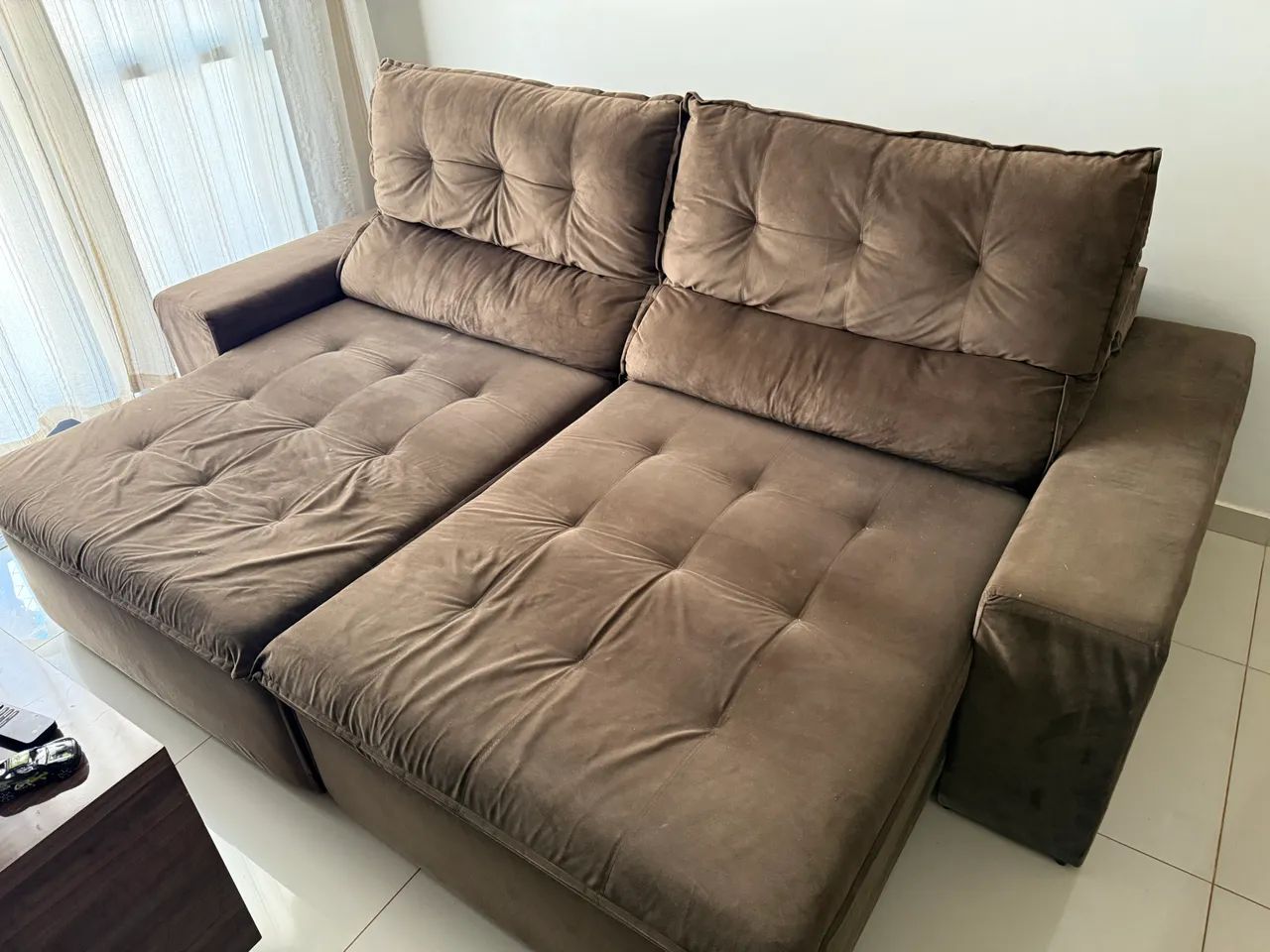 Vendo sofá retrátil 2,50 (PARCELO NO CARTÃO) - Foto 5