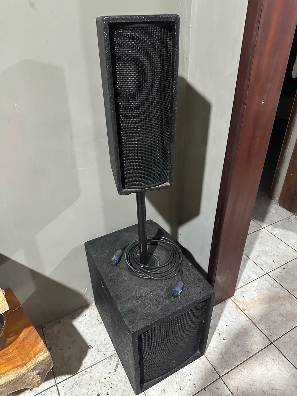 Som P.A line 4 polegadas + Sub ativo 500w .  - Foto 2