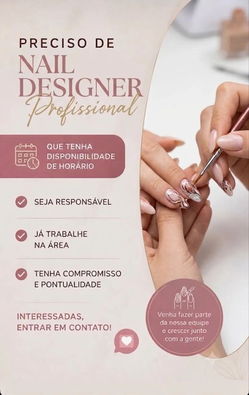 ? Vaga para Sublocação - Nail Designer e Manicure.