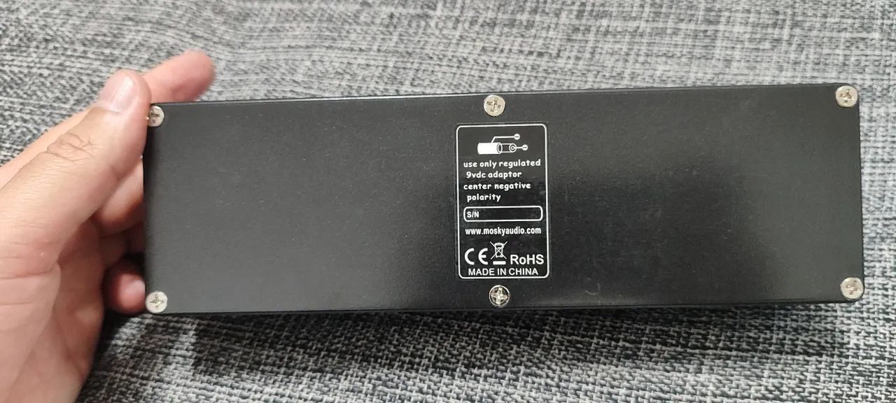 Pedal de guitarra Mosky multi-efeitos 5 em 1 Reverb, Delay