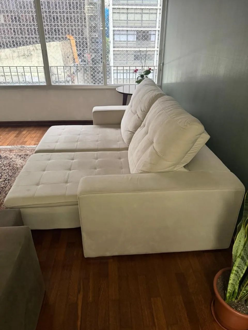 Sofá-cama Bege em ótimo estado - Foto 2