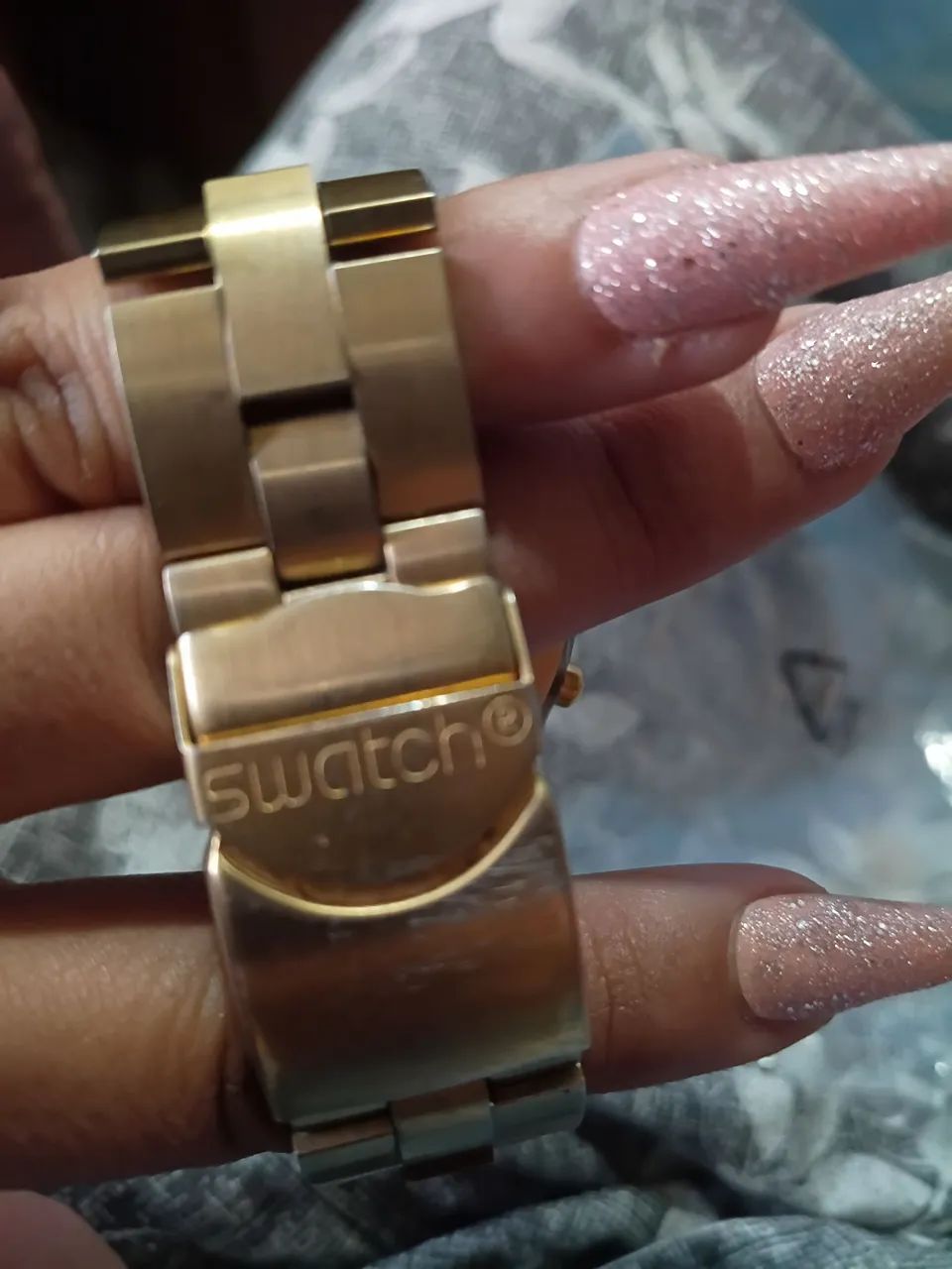 Relógio Swatch Irony Diaphane Dourado - Foto 3