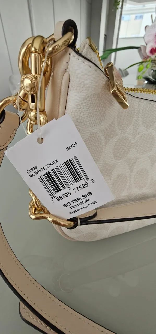 Bolsa Coach Teri Shoulder Original, nova com etiqueta  - Foto 3