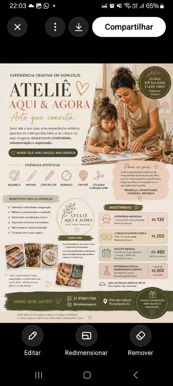 Crianças Longe das Telas e Conectadas à Criatividade ?
