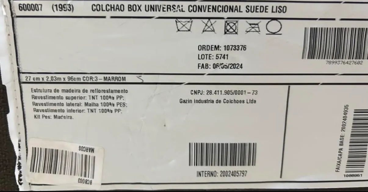 Box para cama King -  marca Gazin ( Coxim ) - Foto 3