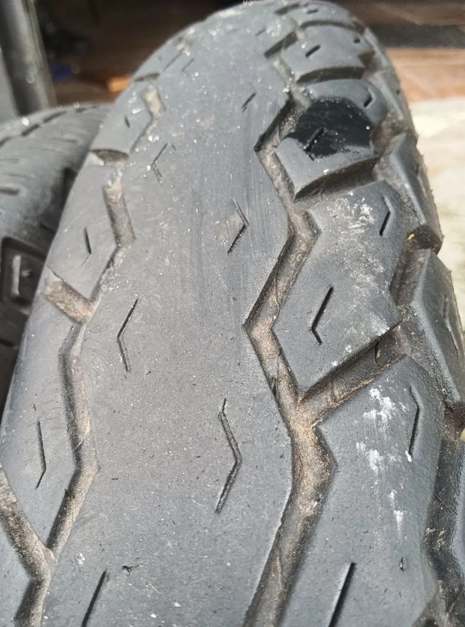 PAR PNEUS SEM CAMARA  CG TITAN FAN START YBR FACTOR  - Foto 2