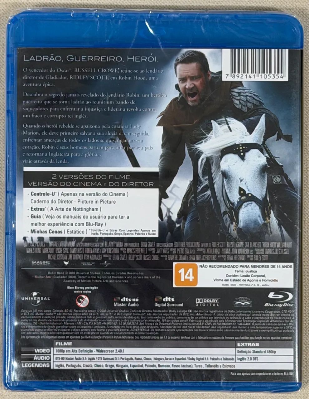 Blu-ray Robin Hood (original e lacrado) - Foto 2