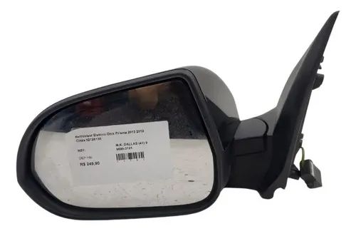 Retrovisor Eletrico Esquerdo  Onix Prisma 2013 2019 Cinza 52126130