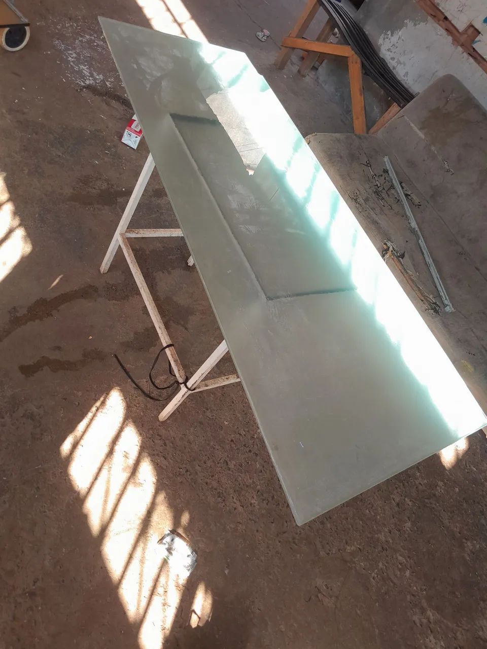 Vidro temperado e base de mesa  - Foto 2