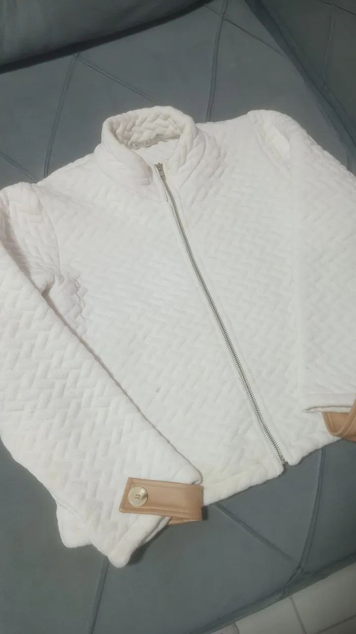 casaco feminino branco