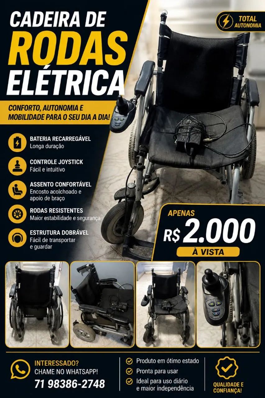 Cadeira de rodas elétrica