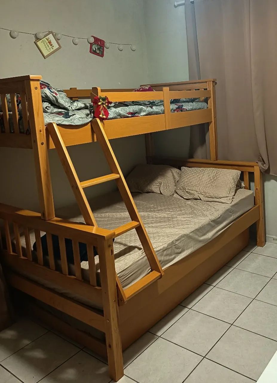 Beliche Casal/Solteiro com cama auxiliar