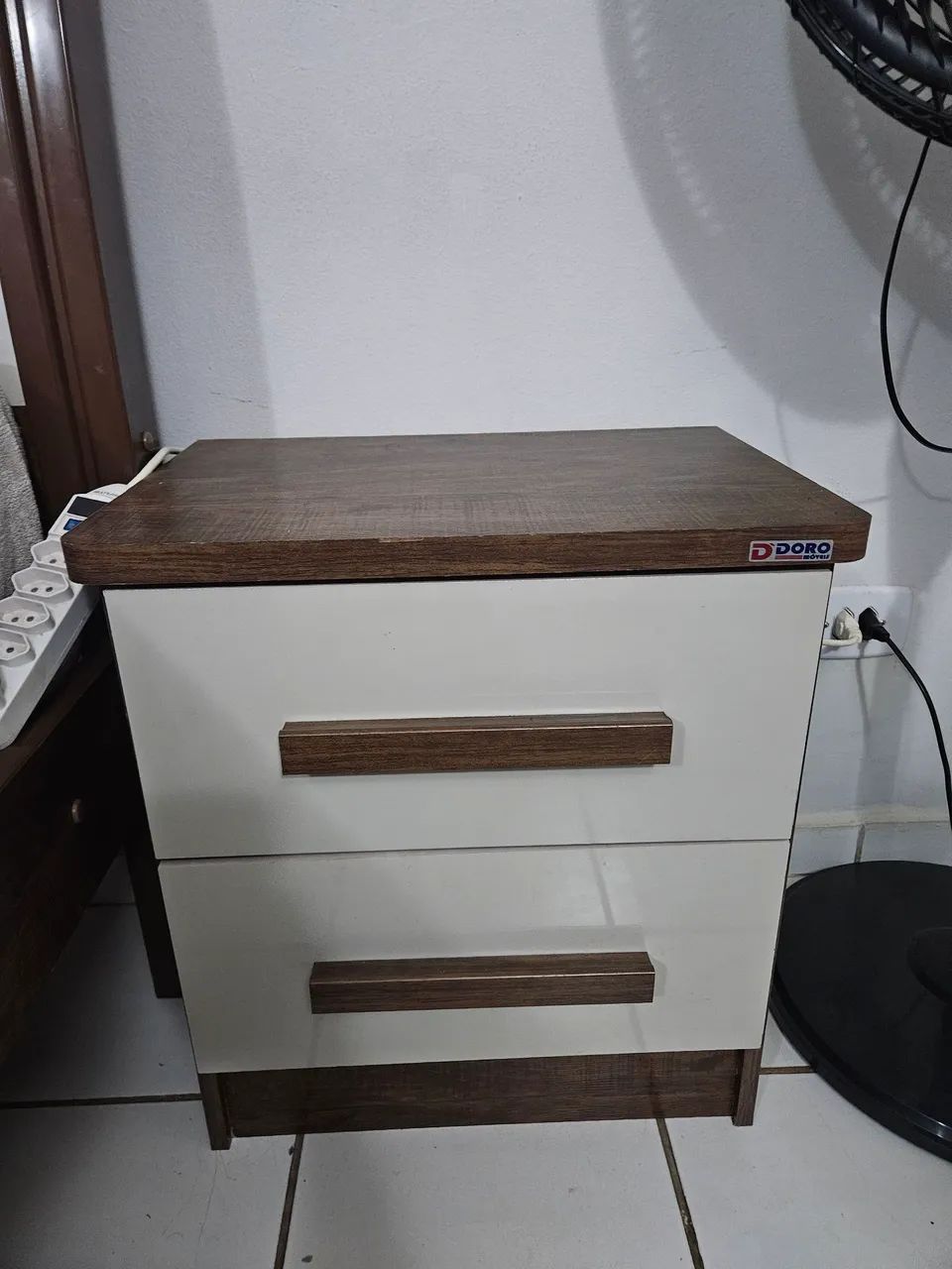 Cama casal DDORO, Mesa de Cabeceira DDORO e Colchão Paropas - Foto 3