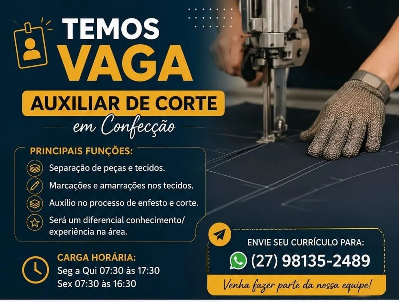 Duas vagas Polo de Santa Inês 