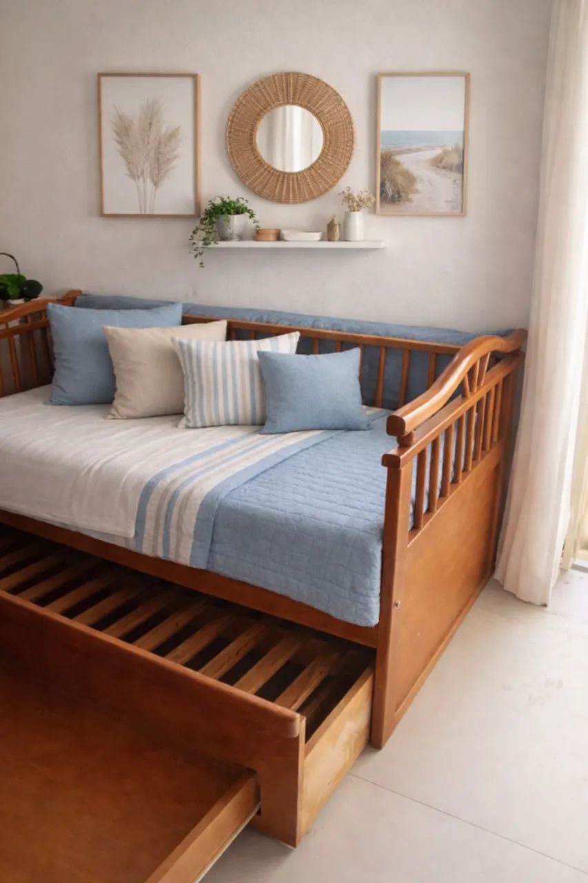 ? Cama Sofá / Bicama de Madeira com Gavetas - Foto 3