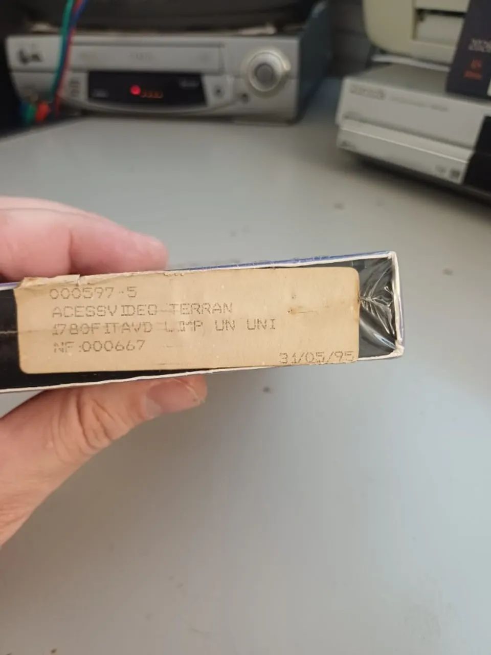 Fita VHS limpadora de cabeçote