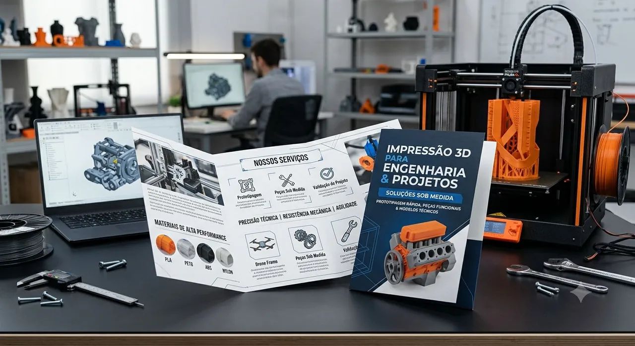 Impressão 3D Profissional - Engenharia, Protótipos e Peças Sob Medida - Foto 2