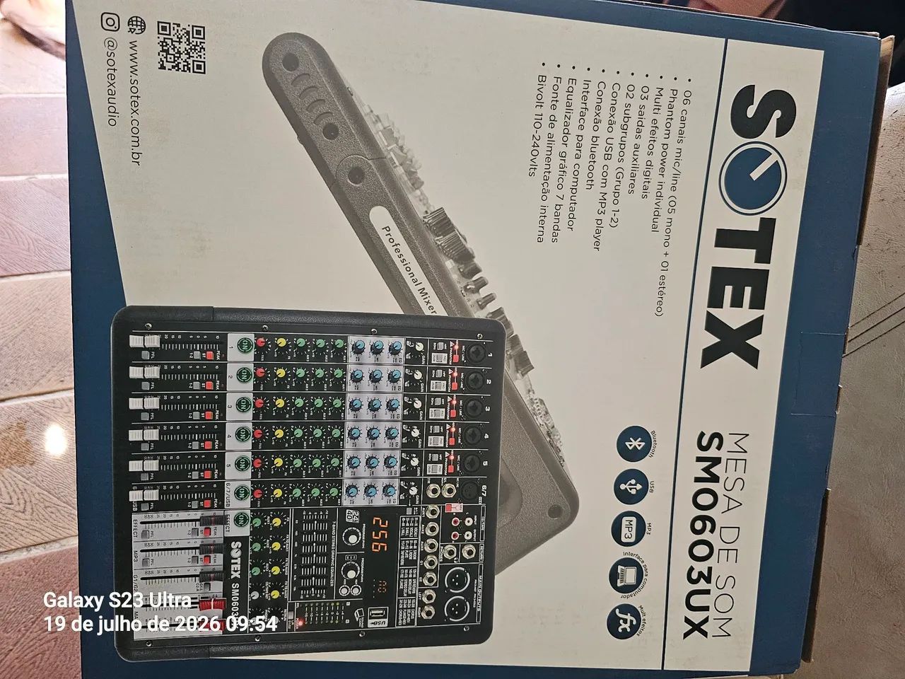 Mesa de Som SOTEX - SM0603UX - Foto 2