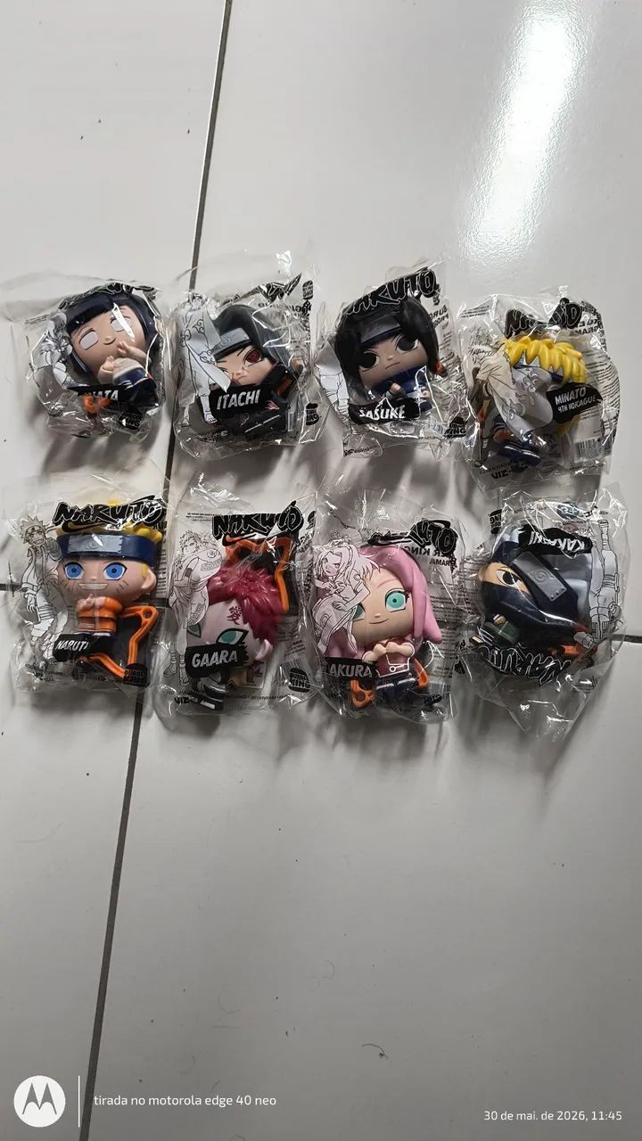 Coleção Naruto burguer king 