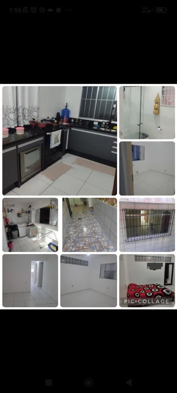 Vendo duas casas no mesmo quintal.