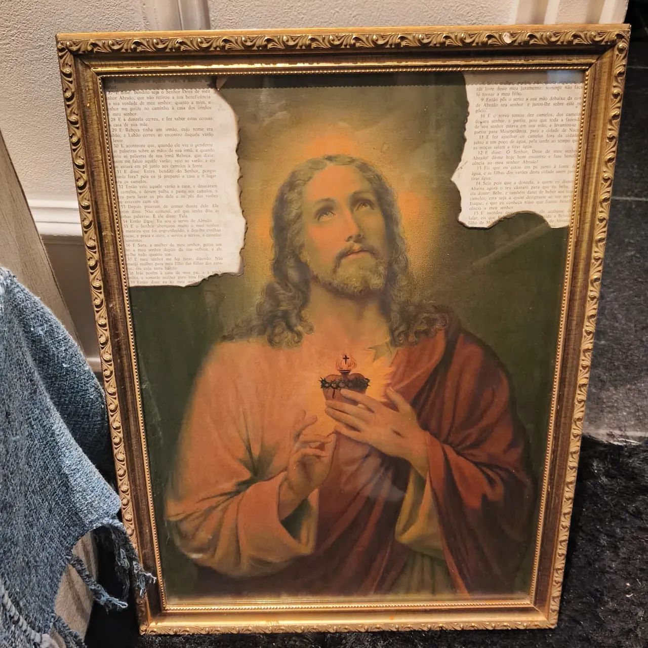 Quadro antigo de jesus - Foto 2