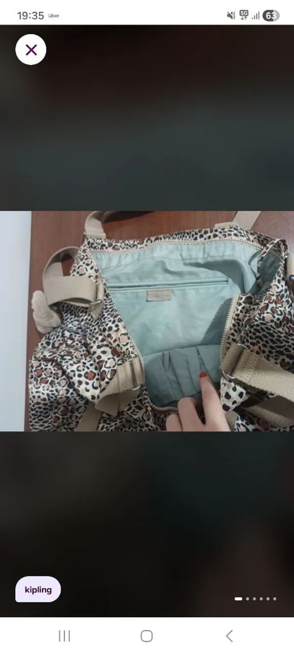 Bolsa mochila kipling oncinha - Foto 5