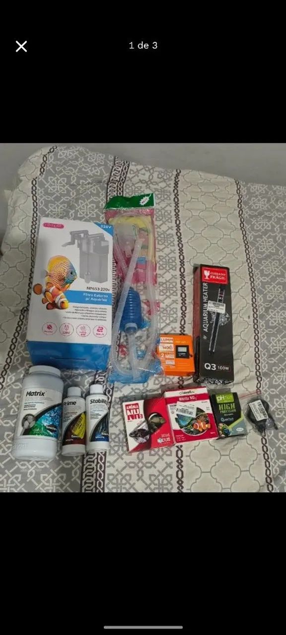 Itens para aquário 
