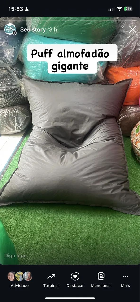 Puff almofadão gigante 