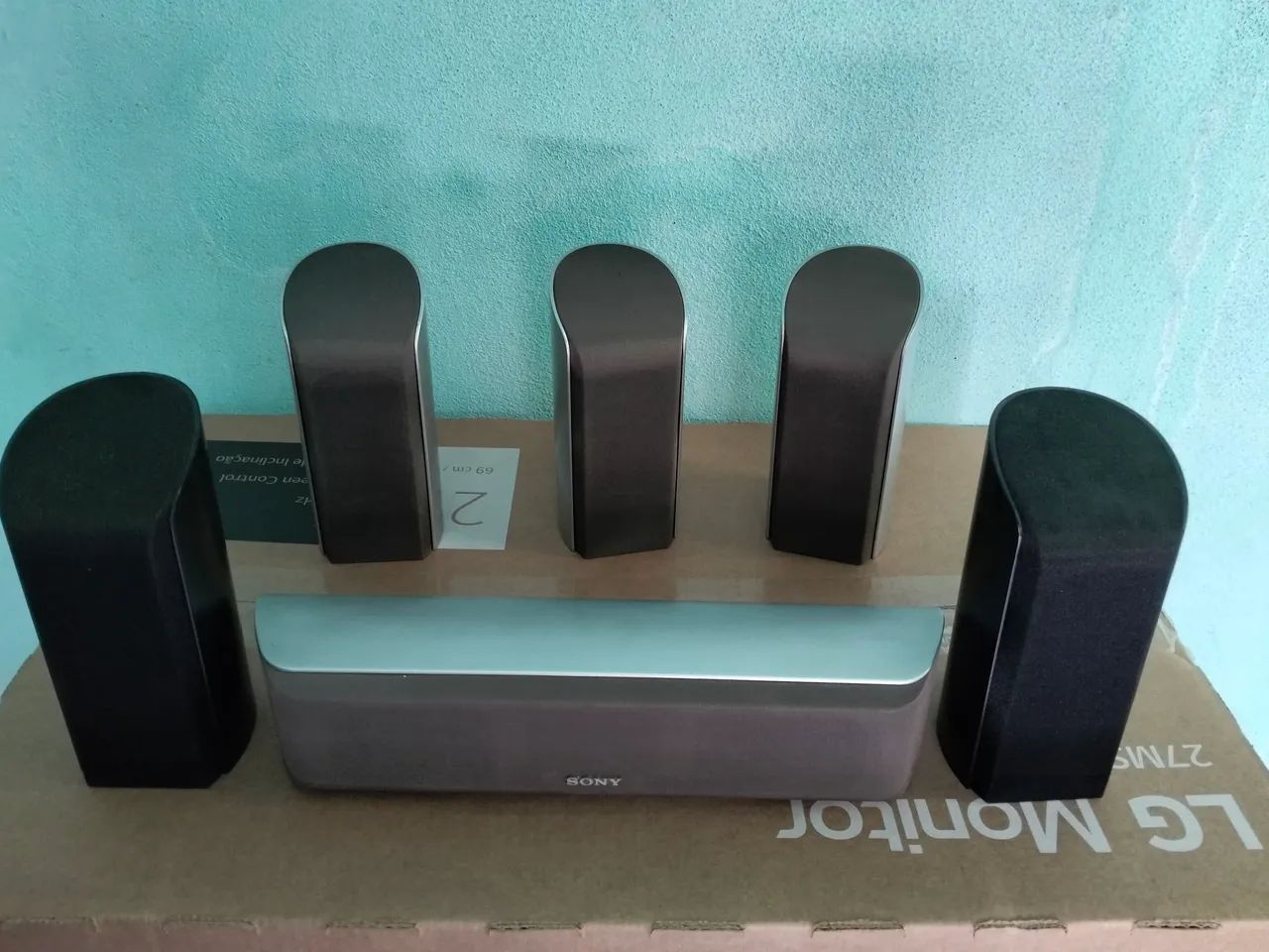 Conjunto d caixas acústicas Sony 