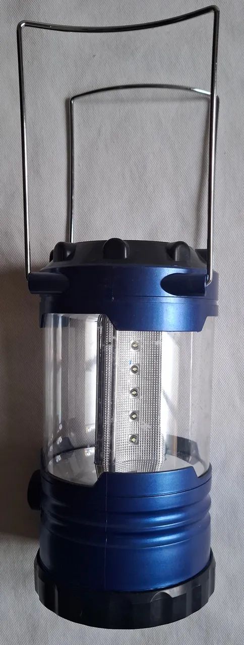 Lanterna de led, cor azul, com ajuste de luminosidade, seminova, funcionando.  - Foto 3