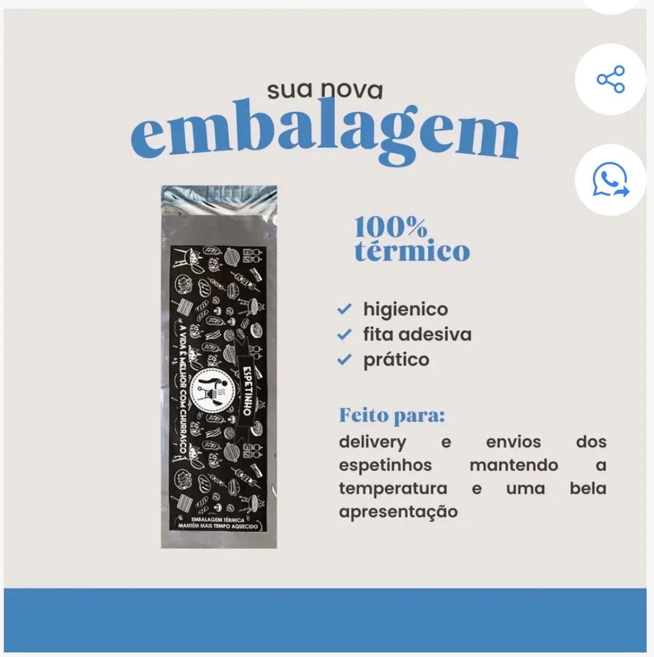 Embalagem térmica espetinhos  - Foto 3