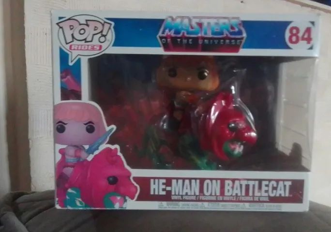 Funko pop! Riders He-man com Gato guerreiro