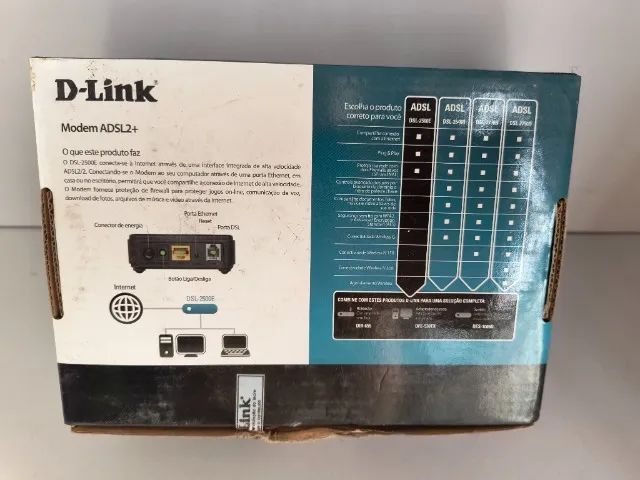 LT037 Modem D-Link DSL-2500E Preto  - Foto 3